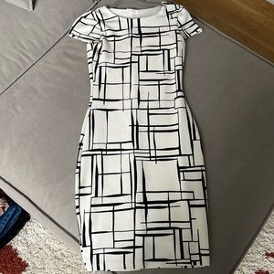 Black and cream dress